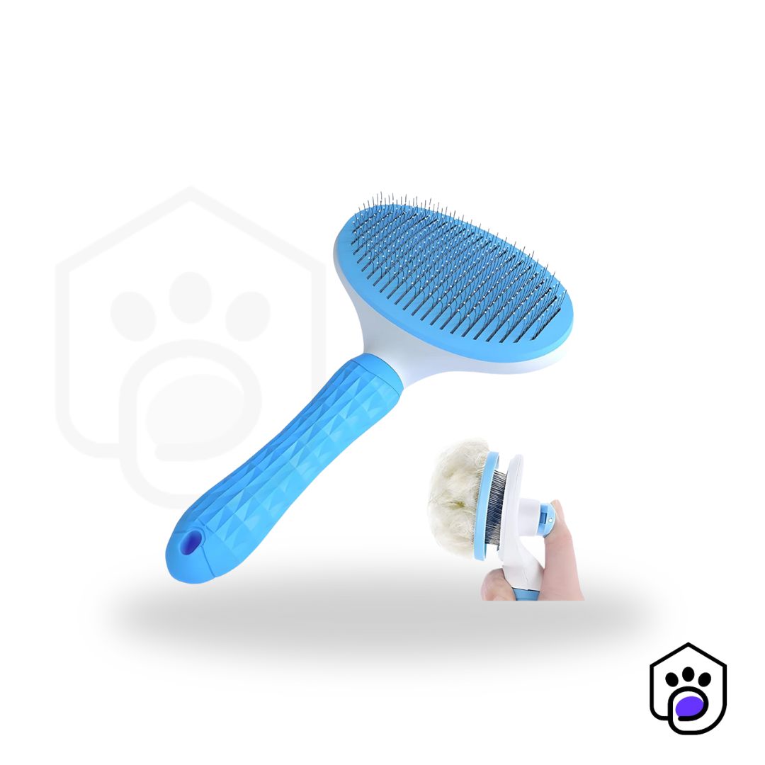 One-Button Self Cleaning Hair Brush for Pets