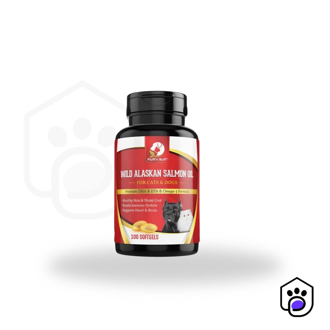 Fluff n Bluff Wild Alaskan Salmon Fish Oil Capsules