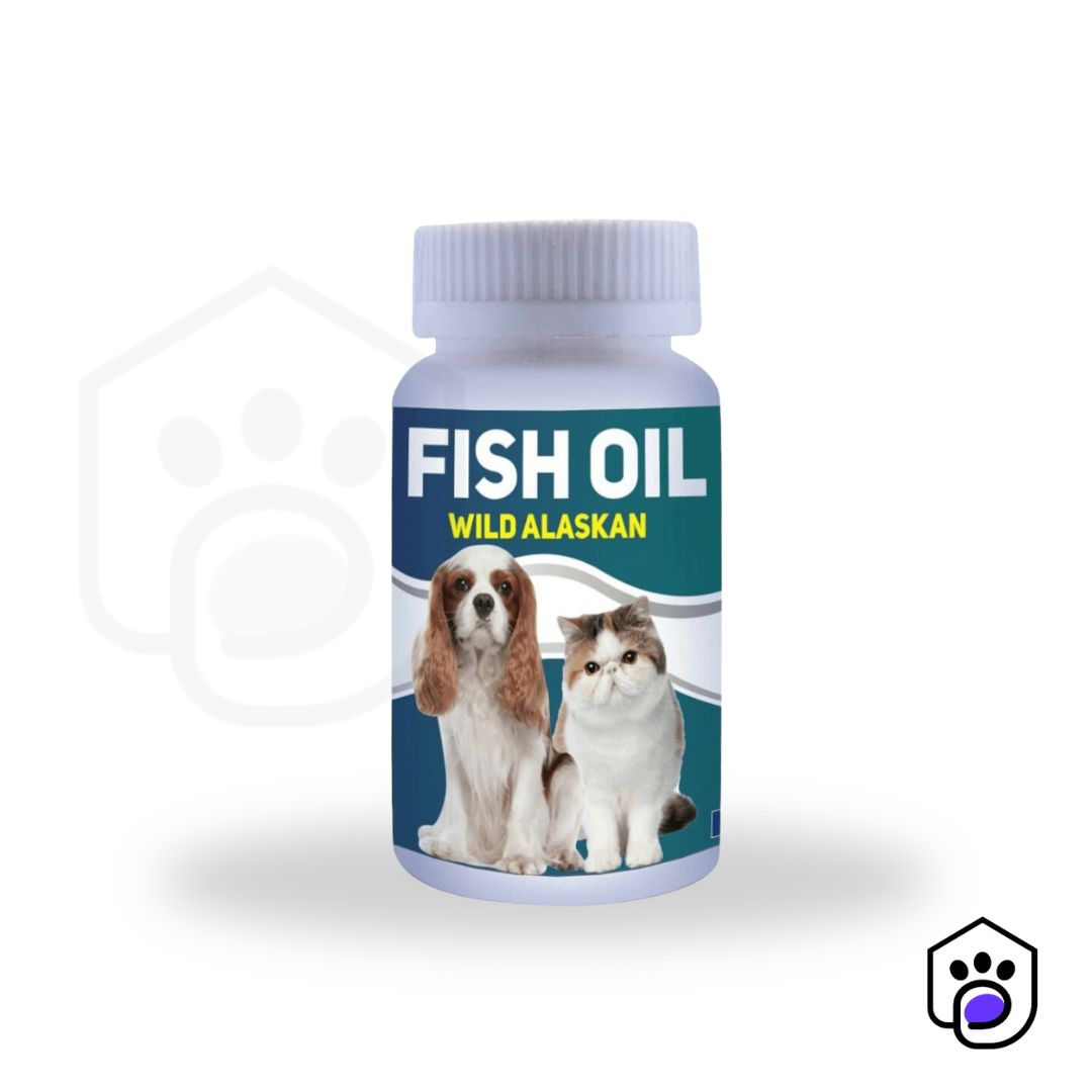 Wild Alaskan Salmon Fish Oil for Dogs and Cats (100 Capsules)